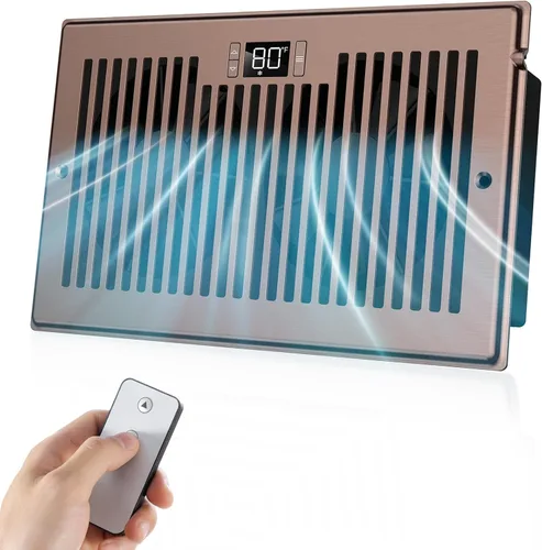 Vista 9 de BIOWIND Ventilador silencioso de refuerzo de registro se adapta a agujeros de registro de 4" x 10", ventilador de salida de aire acondicionado de 10