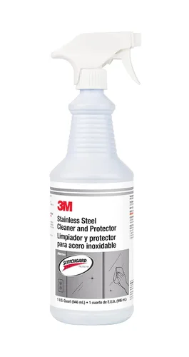 Vista 2 de 3M Limpiador y protector de acero inoxidable con Scotchgard, listo para usar con tapa abatible