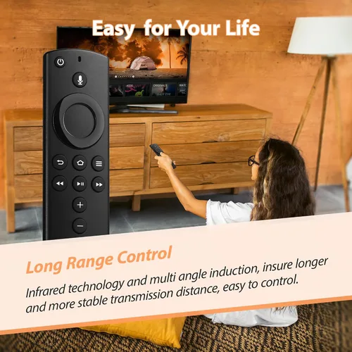 Vista 4 de Voice Firestick Remote Control Fit for Fire-Smart TV Stick & Cube, TV Stick 4K/Stick Lite, TV Stick (2nd Gen), TVs Cube (1st & 2nd Gen), Smart TV