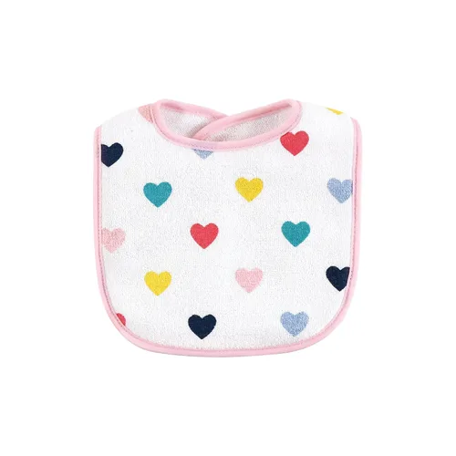 Vista 5 de Hudson Baby Conjunto unisex de babero de rizo de algodón y paño para eructos, talla única