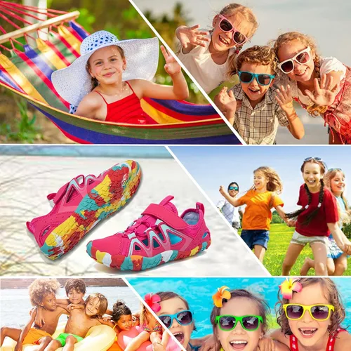 Vista 7 de CIOR Zapatos de agua para niños y niñas, cómodos zapatos deportivos con punta cerrada, sandalias deportivas para caminar