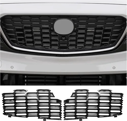 Vista 8 de CDEFG 2 piezas para parrilla delantera Mazda CX-5 2026, insertos de malla, protector de rejilla delantera inferior para Mazda CX5 2026, accesorios