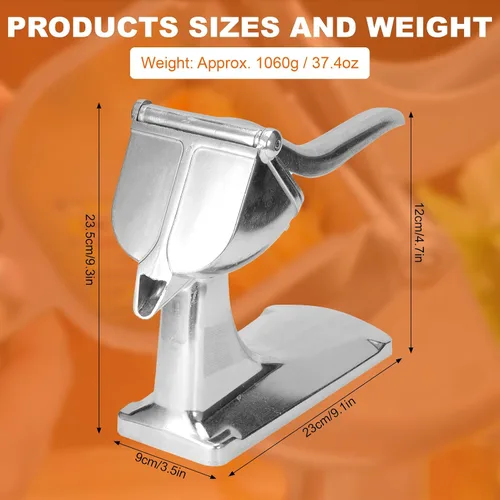 Vista 2 de Exprimidor manual, exprimidor manual de cítricos, exprimidor de limón de una sola prensa, herramienta extractor de frutas manual de aleación