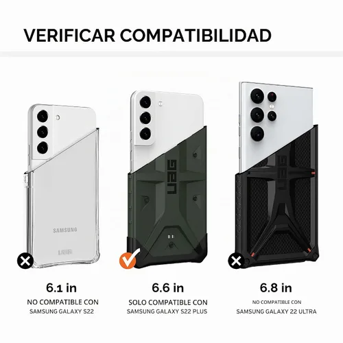 Vista 2 de URBAN ARMOR GEAR UAG Pathfinder - Funda para Galaxy S22 Plus, color negro
