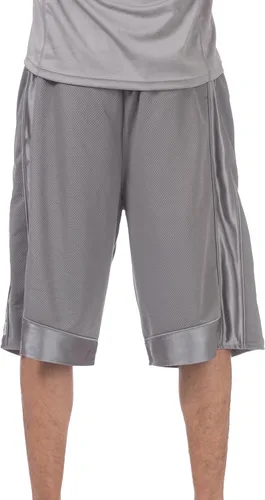 Vista 3 de Pro Club - Camiseta de manga larga para hombre, de algodón pesado y con cuello redondo, Gris