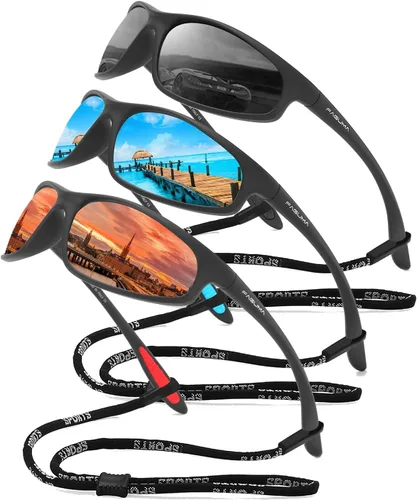 Vista 12 de Gafas de sol deportivas polarizadas para hombres, ciclismo, conducción, pesca, protección UV400
