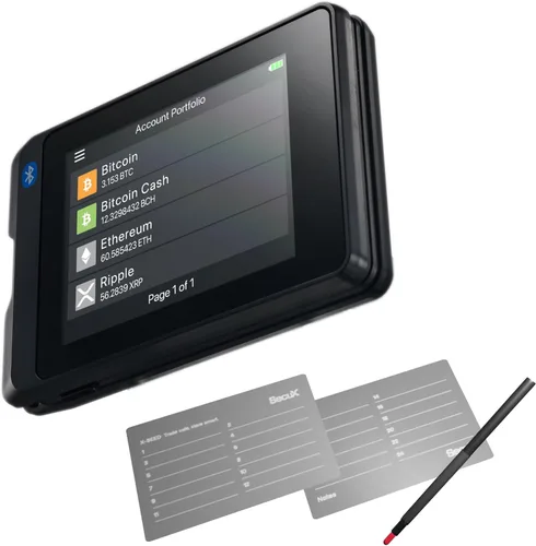 Vista 9 de SecuX W20 billetera de hardware para criptomonedas, con Bluetooth, muy segura, pantalla táctil grande, gestiona fácilmente Bitcoin, Ethereum