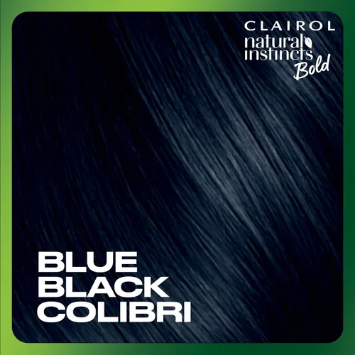 Vista 5 de Clairol Natural Instincts - Tinte permanente audaz para el cabello, color negro azulado colibrí BL28, paquete de 1 unidad