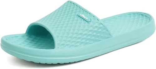Vista 28 de FUNKYMONKEY - Sandalias de baño para mujer, sandalias para el interior del hogar, playa, antideslizantes