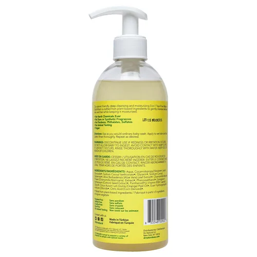 Vista 9 de Dr. Natural Jabón 3 en 1 para bebés y niños sin lágrimas, jabón y champú para bebés de la cabeza a los pies, gel de baño hidratante para piel