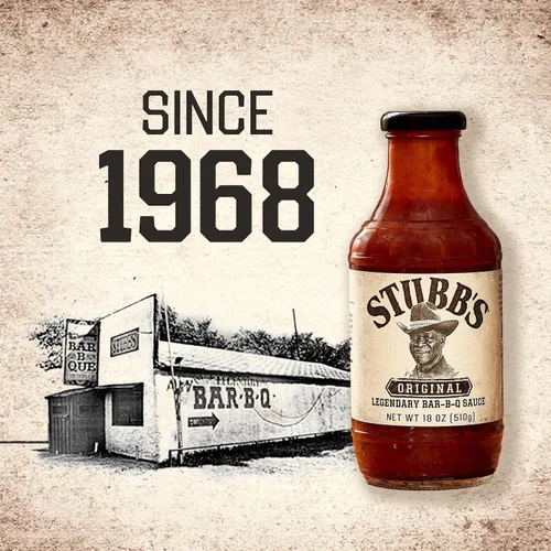 Vista 17 de Salsa de barbacoa Stubb’s, Original, Sin OMG, Sin gluten, Certificada Kosher, Sin jarabe de maíz de alta fructosa, Sabor original picante, Salsa