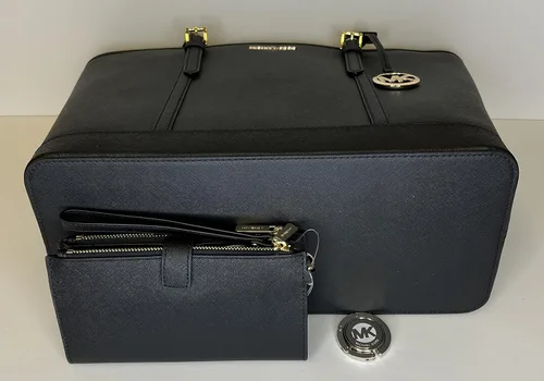 Vista 6 de Michael Kors MICHAEL Michael Kors Jet Set - Bolso de hombro grande TZ de viaje con doble cierre para la muñeca