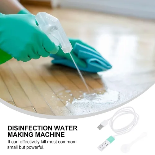 Vista 6 de 8 unids generador casero portátil que hace la máquina con carga USB simple generador de agua electrolítico para viajes y limpieza