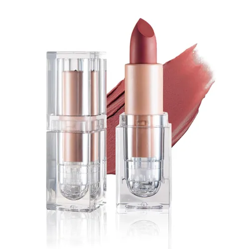Vista 11 de IONSGAKO Lápiz labial mate nude aterciopelado, brillo de labios, no se decolora, no se pega a la copa, lápiz labial color nude, tinte de labios