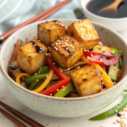 Vista 3 de Hodo Tofu orgánico extra firme 1.69 oz de proteína (96% de valor diario) por paquete, ideal para freidora de aire o sopa, ideal para tofu Mapo