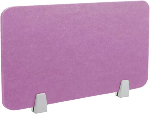 Vista 14 de Icegrey Divisor acústico de escritorio, panel de privacidad, escritorio extraíble absorbente de sonido con 2 clips para centros de llamadas de Beige