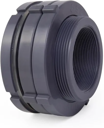 Vista 14 de ChillWaves Accesorio de Conexión de PVC de 2" con Rosca Doble Adaptador Conector para Tanque de Agua, Acuarios, Barriles para Agua de Lluvia