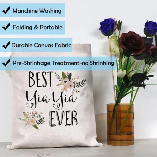 Vista 7 de GJTIM Yiayia Gift Best Yiayia Ever Gift Grandma Toiletry Travel Bag Gift for Grandma Toiletry Travel Bag Gift for Grandma