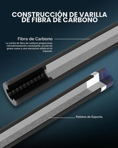 Vista 4 de CRICAL Pro Taper Carbon Fiber Pool Cue, Low Deflection Billiards Cue Stick