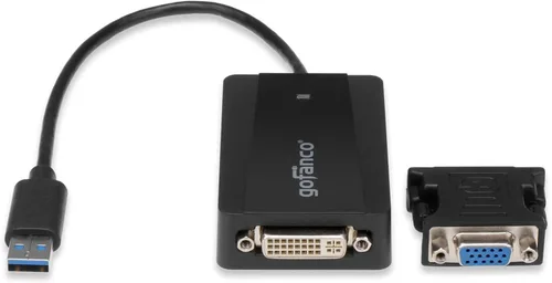 Vista 8 de gofanco Adaptador de gráficos de video USB 3.0 a HDMI para múltiples monitores, hasta 2560 x 1440 para Windows y macOS, chip DisplayLink, incluye