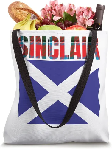 Vista 4 de Clan Sinclair Tartan Scottish Family Name Scotland Pride Tote Bag