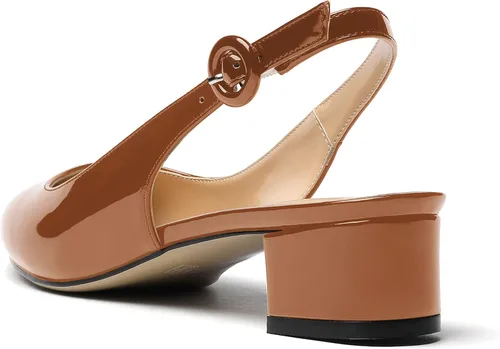 Vista 7 de WAYDERNS Zapatos de tacón bajo grueso con puntera puntiaguda para mujer, 1.5 pulgadas
