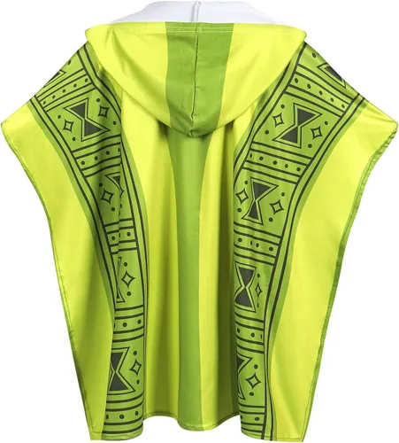 Vista 2 de Jurebecia Camilo Bruno Madrigal - Disfraz de cosplay para niños camisa de capa uniforme de capa superior conjunto de sudadera con capucha