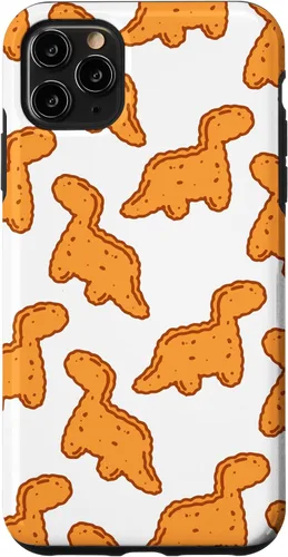Vista 13 de Cute Dino T-Rex Chicken Nugget Funny Tyrannosaurus Case para iPhone 17
