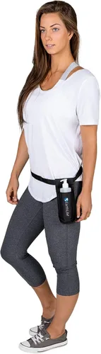 Vista 3 de EarthLite Kit individual de funda para botella de masaje, incluye 1 botella, correa resistente, ajustable para aceite de masaje y loción de masaje