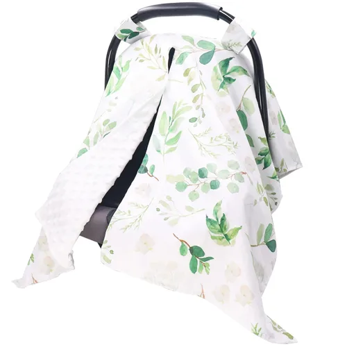 Vista 11 de TANOFAR Funda para Asiento de Coche para Bebé, Toldo para Asiento de Coche con Apertura Peekaboo para Bebés, Toldo Suave y Transpirable para Hoja