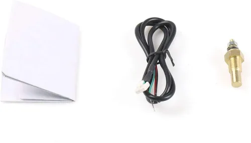Vista 5 de Dynoracing - Medidor digital de temperatura de agua LED azul de 2 pulgadas, 2.047 in, 104.0-302.0 °F con adaptador de sensor de tubería