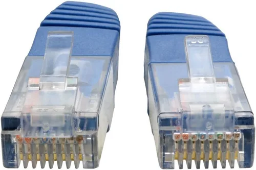 Vista 5 de TRIPP LITE N002-012-BL Cable de conexión moldeado Cat5 Cat5e, 350 MHz, UTP RJ45 M/M, 12 pies