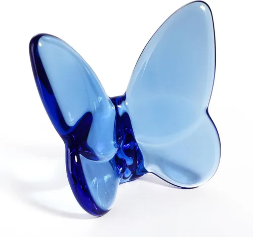 Vista 18 de Lioaeust Estatuas de Mariposa de Cristal, Figura de Mariposa Voladora Decoración de Mariposa de Cristal de Vidrio Tallado Estatua de Animal