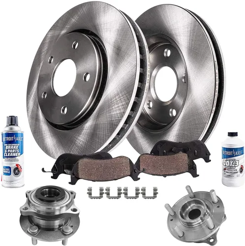 Vista 60 de Detroit Axle - Rotores de freno para Ford Mustang 2015 2016 2017 2018 2019 2020 2021 2022 2023 Rotores de freno de disco 2016 2017 2018 2019