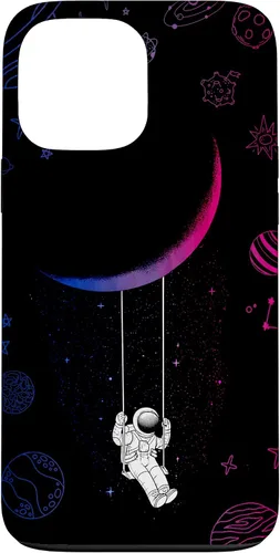Vista 24 de Astronaut Moon Bisexual Flag Space LGBTQ Gay Pride Ally Bi Case for iPhone 17