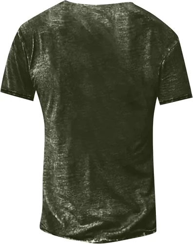 Vista 2 de FlekmanArt Camisetas de manga corta con cuello redondo para hombre, de talla grande, cómodas, elásticas, con estampado de planchado