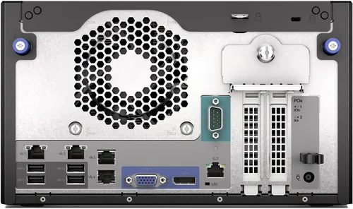 Vista 2 de Hewlett Packard Enterprise ProLiant MicroServer Gen11 Tower Server, procesador Intel Pentium Gold G7400, memoria de 16 GB, almacenamiento HDD de 1