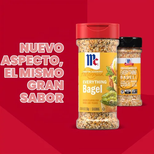 Vista 4 de Condimento multiusos McCormick Everything Bagel