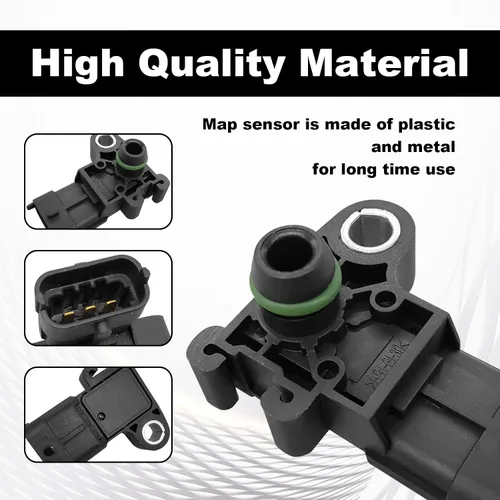 Vista 2 de Sensor de Presión Absoluta del Múltiple MAP Compatible con Chevy 09-11 Aveo 07-19 Impala, 08-19 Buick Enclave, 07-13 GMC Sierra 1500, #55573248