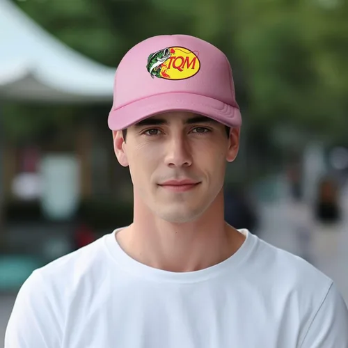 Vista 6 de Ondian Tqm Hat,Regida Gorras Del Pescado Tqm,Fuerza,Tqm Gorra de pescado para adultos Rosa, Rosado