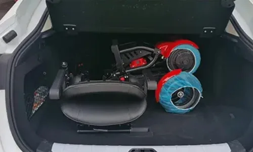 Vista 5 de Vespa eléctrica plegable del carro de golf de la rueda 800w/36v cuatro ruedas NUEVO