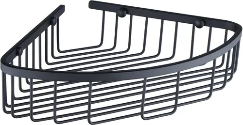 Vista 2 de Estante esquinero para ducha de baño, diseño hueco en las esquinas, ultra resistente, de acero inoxidable, organizador de champú, estante