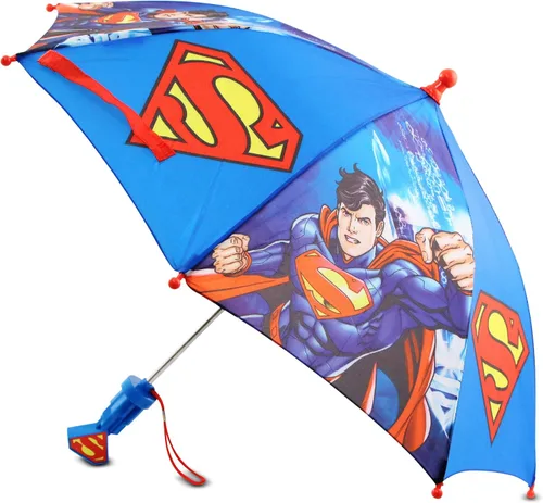 Vista 6 de DC Comics Conjunto de paraguas y Slicker, Batman o Superman para niños pequeños, para edades de 2 a 7 años