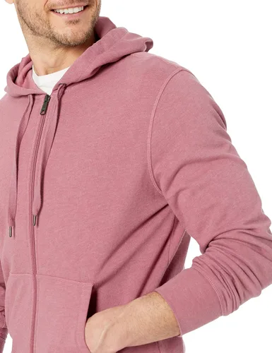 Vista 3 de Tienda Essentials Sudadera con capucha ligera de rizo francés con cremallera completa para hombre con ajuste cómodo