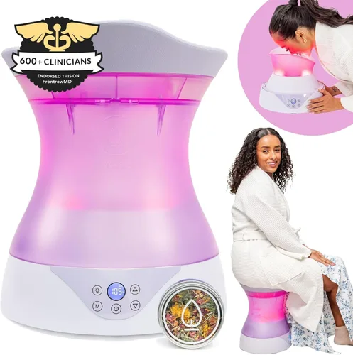 Vista 6 de Yoni - Juego de asiento de vapor para bienestar femenino y cuidado personal, vaporizador vaginal con control de temperatura SteamSafe y terapia