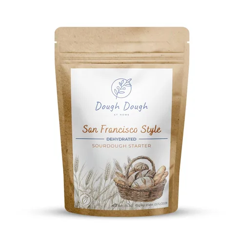 Vista 7 de Cultivo de masa madre deshidratada San Francisco para pan artesanal, activación de 24 horas, kit fácil para principiantes, paquete básico de masa