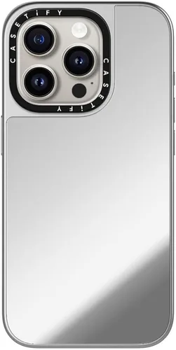 Vista 21 de CASETiFY Funda de espejo para iPhone Air [Reflejante/Compatible con Magsafe / Protección contra caídas de 4.9 pies de grado militar 1X] - Negro