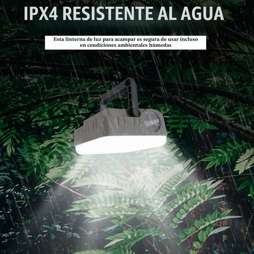 Vista 6 de Linternas Solares Portátiles 4 Pack, Linternas para Cortes de Energía, 5 Modos de Luz, Linternas LED de Camping, Linterna Recargable, IPX4