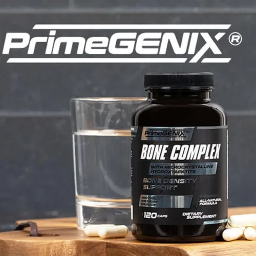 Vista 6 de PrimeGENIX Bone Complex - Suplemento de densidad ósea premium para hombres mayores de 40 años con calcio MCHA, vitamina K de doble forma MK-4 MK-7