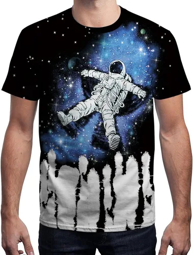 Vista 4 de Hgvoetty - Camisetas unisex con impresión 3D